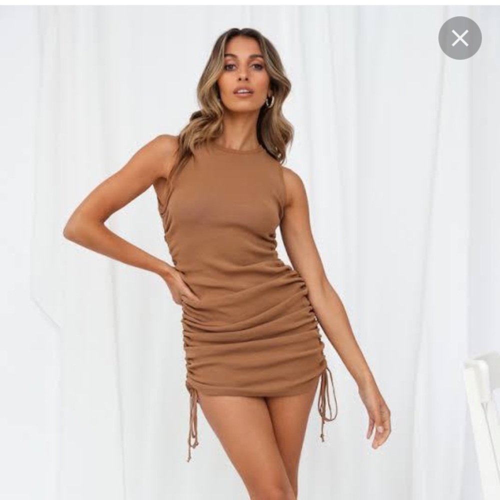 Princess Polly Lioness Ruched Military Minds Dress